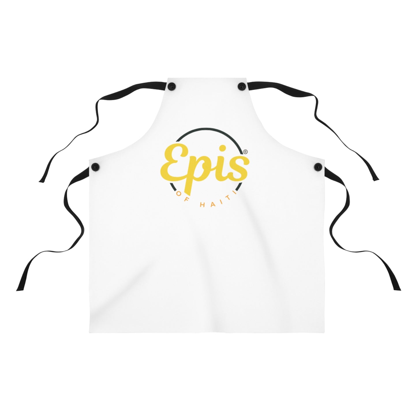 Epis of Haiti Logo Apron — White Culinary Apron for Chefs & Home Cooks