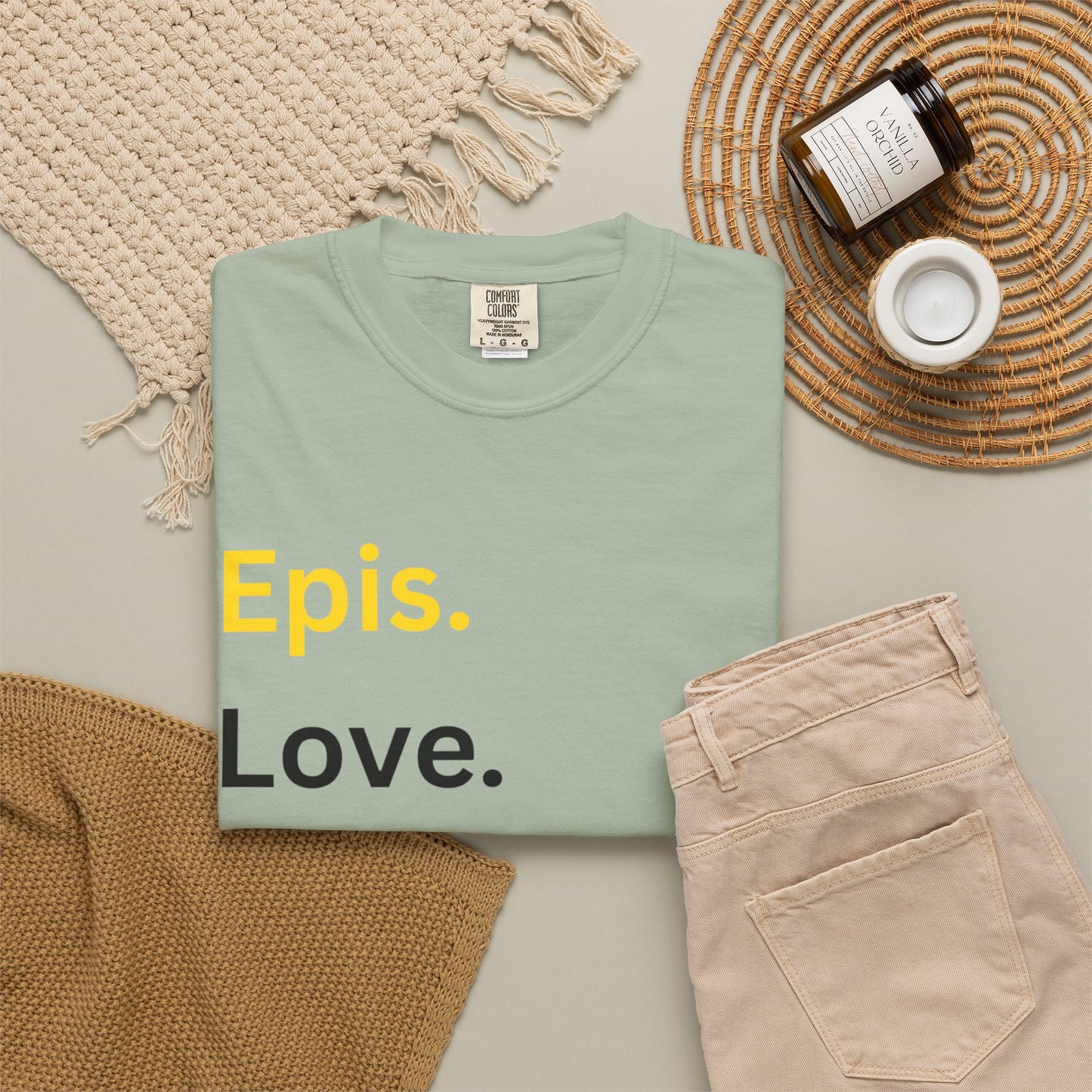 Epis. Love. Happiness. Cotton Short Sleeve T-Shirt