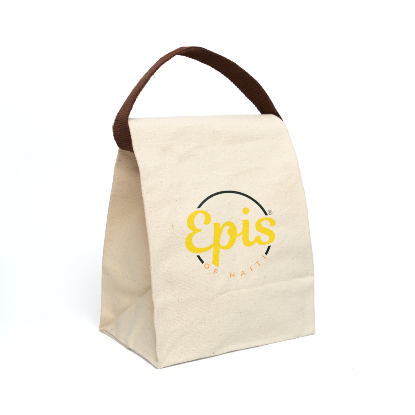 Canvas Lunch Bag | Epis of Haiti Logo Insulated Tote with Strap
