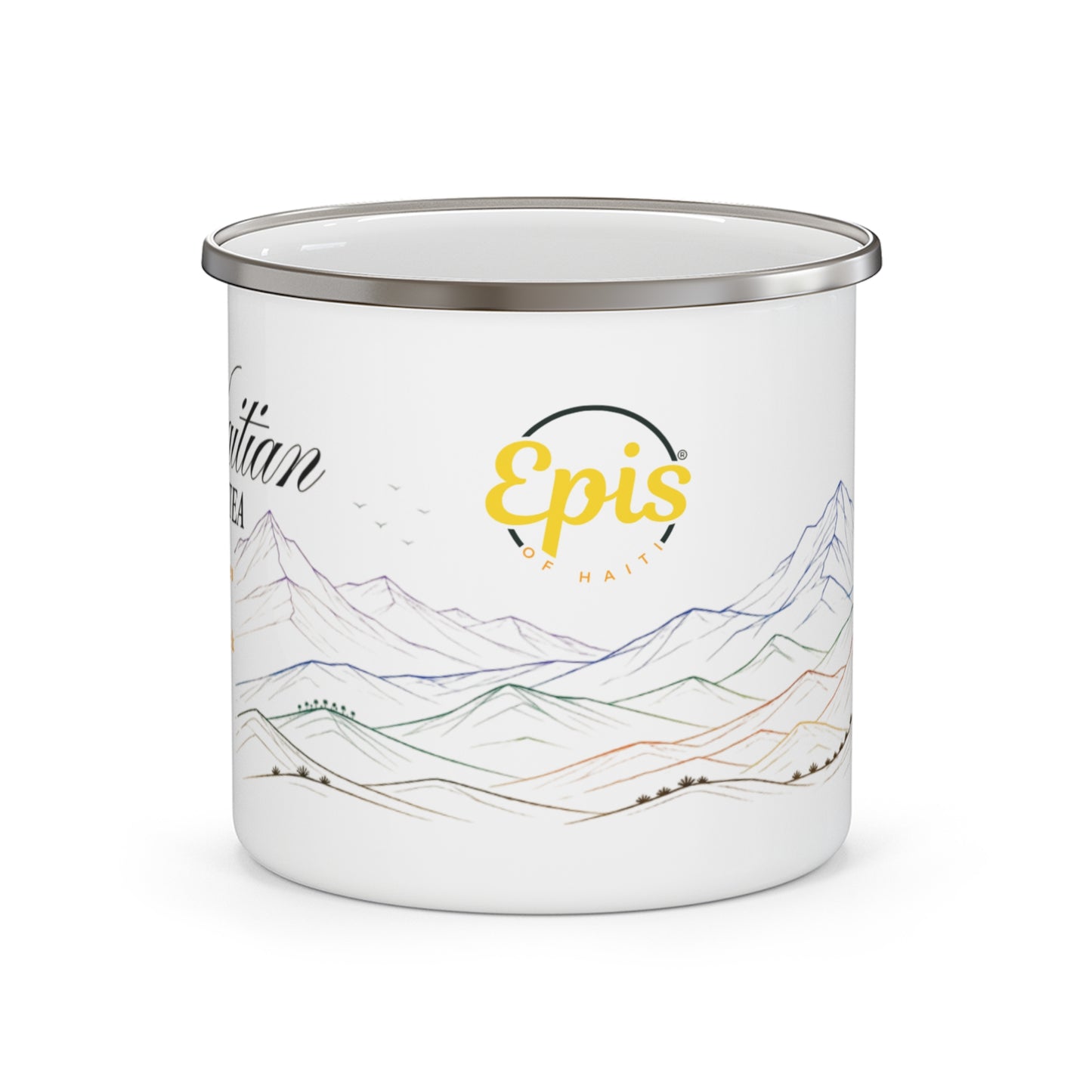 Epis of Haiti Haitian Tea Recipe Enamel Camping Mug | 12 oz Stainless Steel Camp Cup