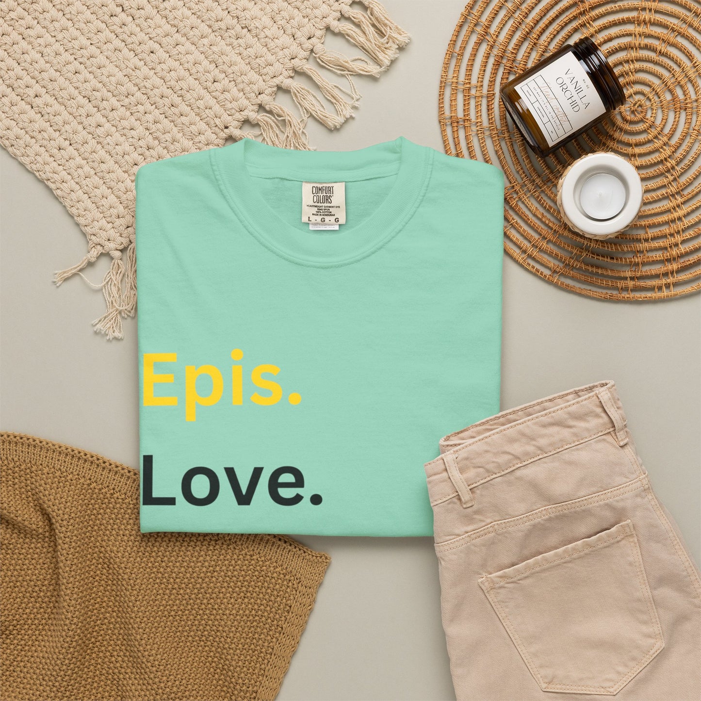Epis. Love. Happiness. Cotton Short Sleeve T-Shirt