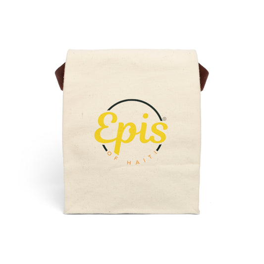 Canvas Lunch Bag | Epis of Haiti Logo Insulated Tote with Strap