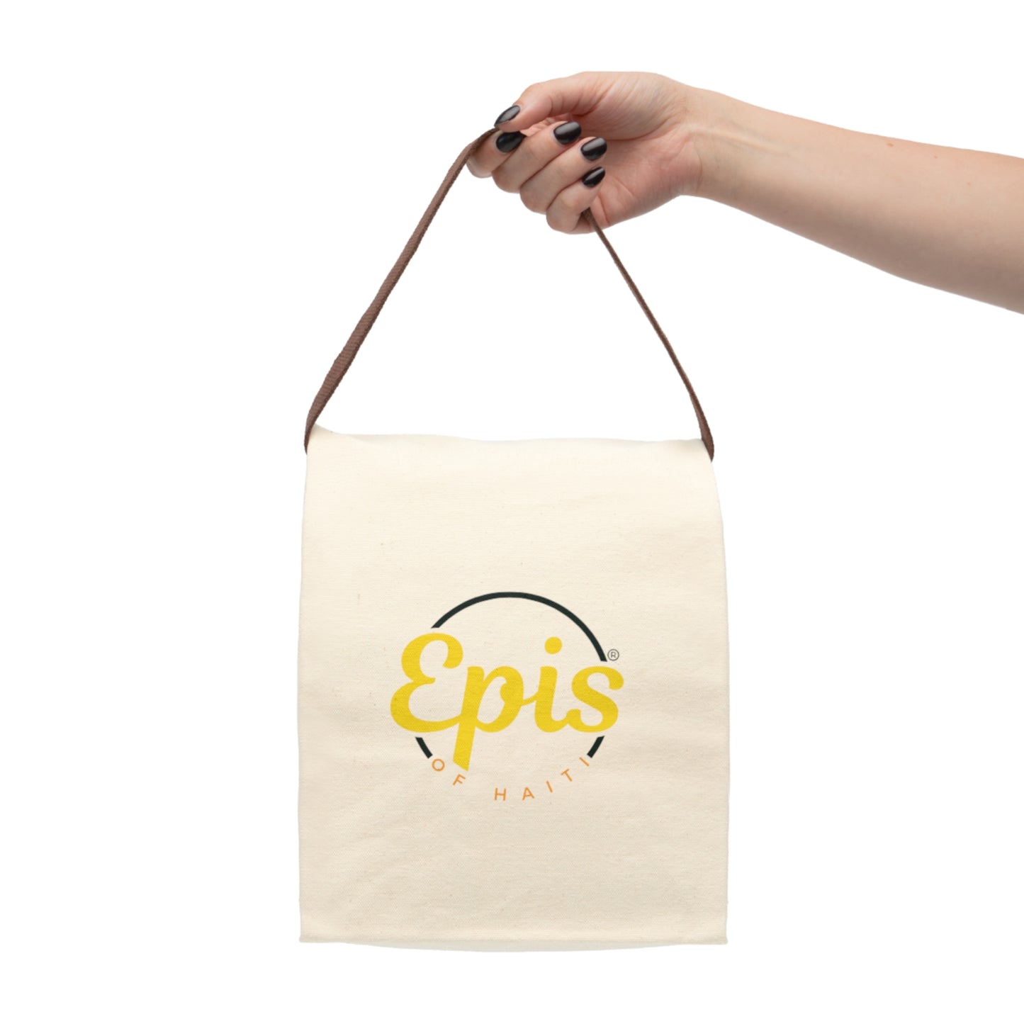 Canvas Lunch Bag | Epis of Haiti Logo Insulated Tote with Strap