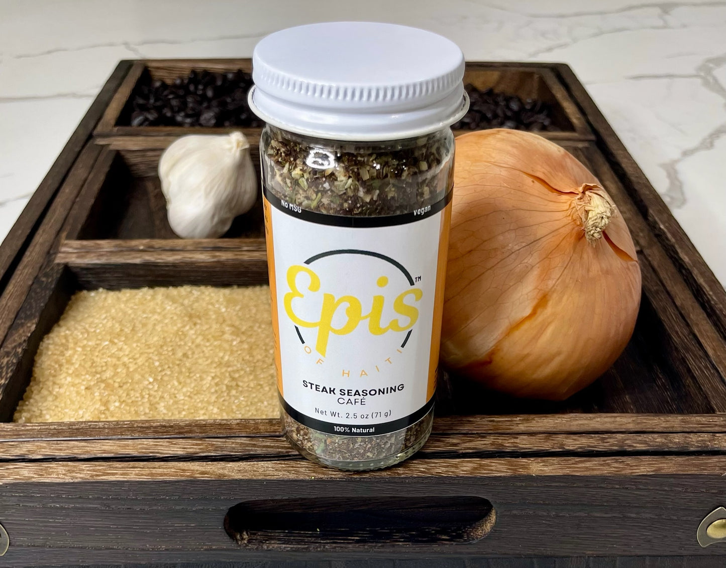 Épis of Haiti: Steak Seasoning - Café, Dried, NO-MSG, No Preservatives, No Artificial Colors or Flavors, Vegan