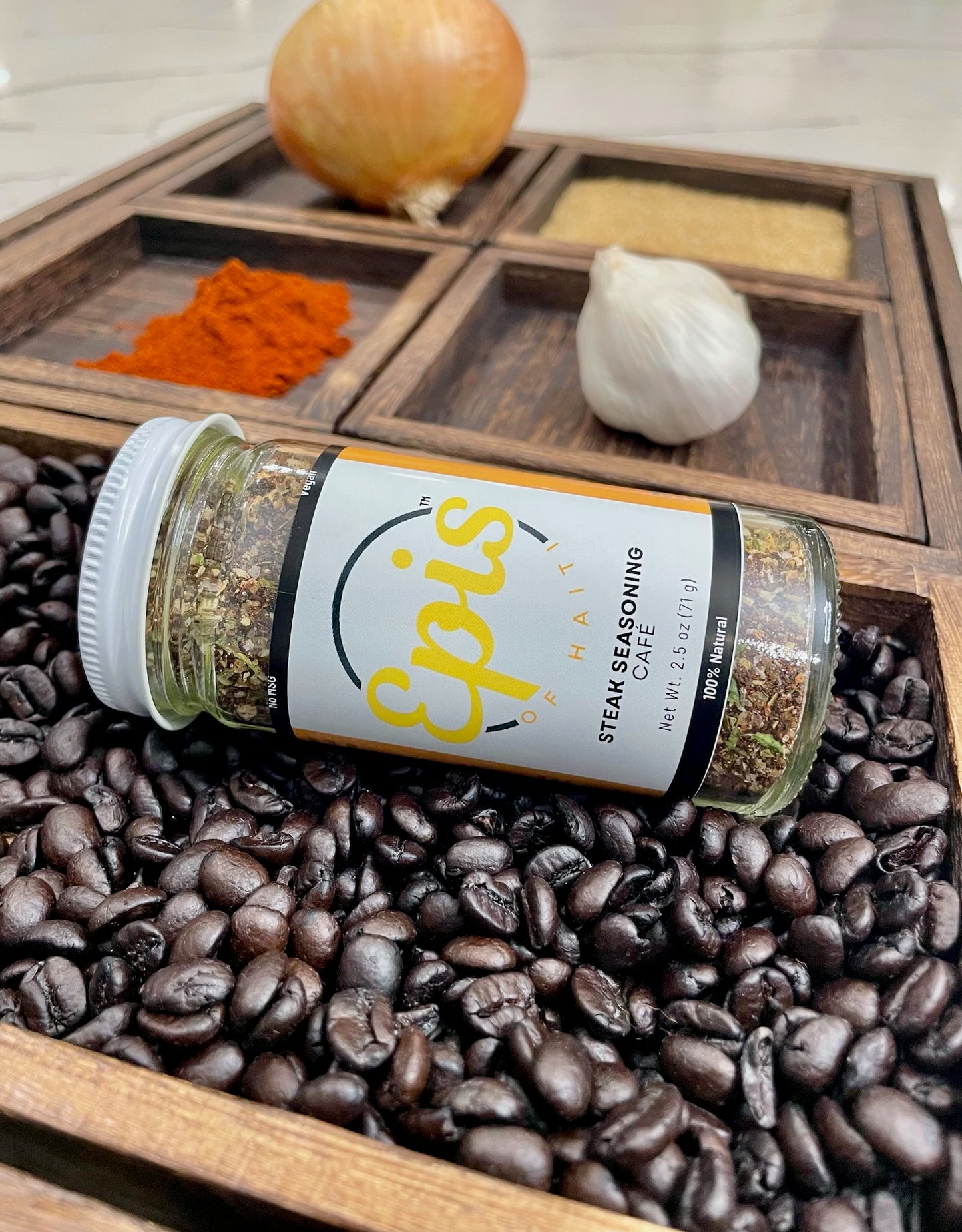 Épis of Haiti: Steak Seasoning - Café, Dried, NO-MSG, No Preservatives, No Artificial Colors or Flavors, Vegan