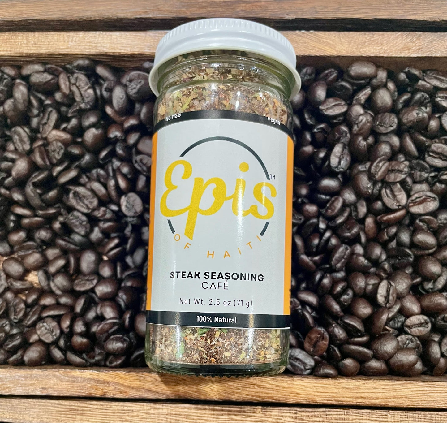 Épis of Haiti: Steak Seasoning - Café, Dried, NO-MSG, No Preservatives, No Artificial Colors or Flavors, Vegan