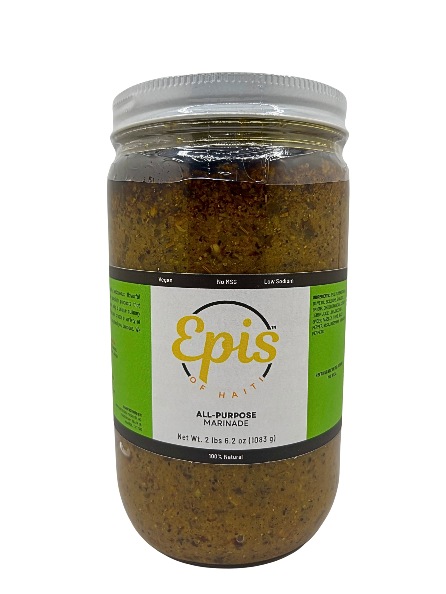 Epis of Haiti: All-Purpose Marinade, No MSG, No Preservatives, No Artificial Colors or Flavors, Vegan